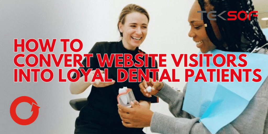 Dental clinic website displaying a clear call-to-action with an online booking form and smiling patient testimonials.
